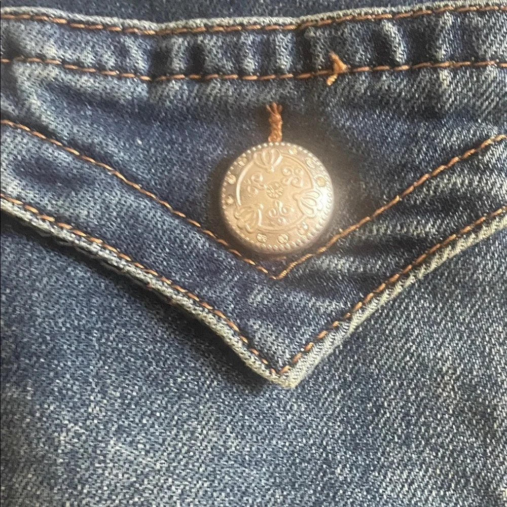 Women's Dark Indigo Flare Jeans - Unbranded - Picture 3 of 10